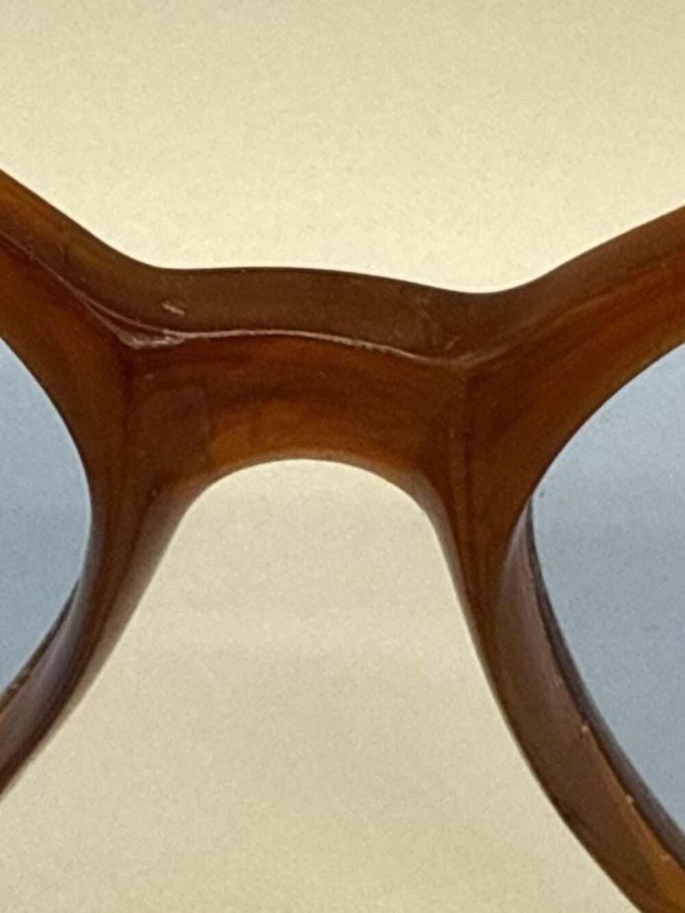 Renauld France Bug Eye Sunglasses Blue Tint Oversized Jackie O Vtg 70’s - Picture 11 of 16